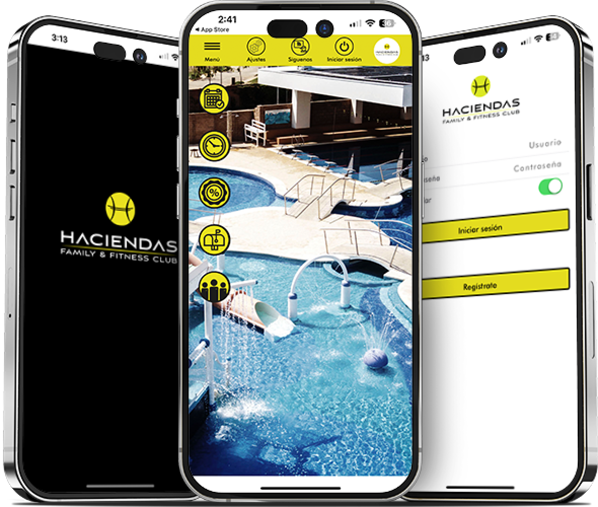 App móvil de Haciendas Family & Fitness Club